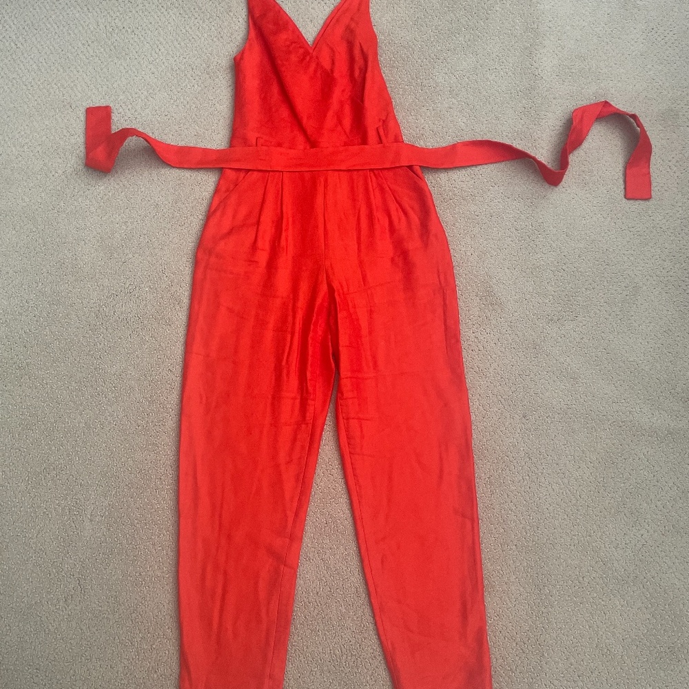 Bright red/coral jumpsuit